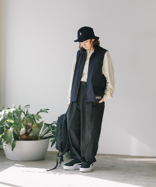 DESCENTE（デサント）の「DESCENTE/デサントAIRFLOW WIDE CARGO PANTS カーゴパンツ（カーゴパンツ・メンズ・ブラック・L/M）」の9枚目の写真