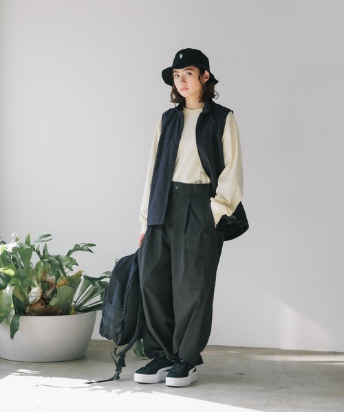 DESCENTE（デサント）の「DESCENTE/デサントAIRFLOW WIDE CARGO PANTS カーゴパンツ（カーゴパンツ・メンズ・ブラック・L/M）」の10枚目の写真