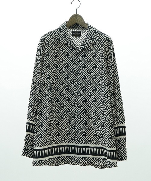 EGO TRIPPING（エゴトリッピング）の「ms6001- AFREEDOM L-S プリントシャツ（シャツ/ブラウス・メンズ・レッド/アイボリー・46/48）」の10枚目の写真