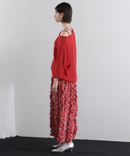 ROSE BUD(ローズバッド)の「シアールーズニット(ニット/セーター・レディース・ブラック・ONE SIZE)」の10枚目の写真