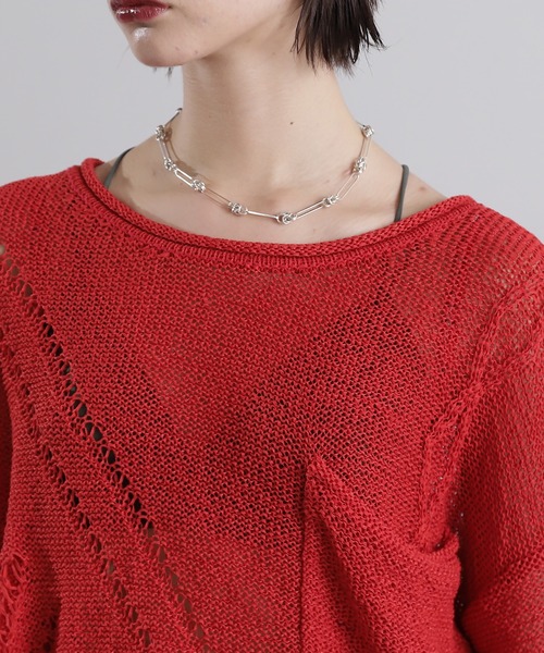 ROSE BUD(ローズバッド)の「シアールーズニット(ニット/セーター・レディース・ブラック・ONE SIZE)」の15枚目の写真