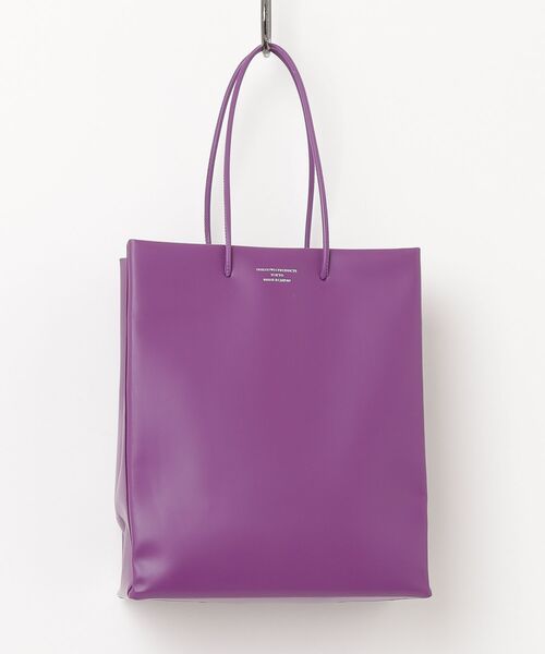 UNKNOWN PRODUCTS(アンノウンプロダクツ)の「Leather Paper Bag(ショルダーバッグ・レディース・パープル/ホワイト/ブルー/ブラック・ONE SIZE)」の4枚目の写真
