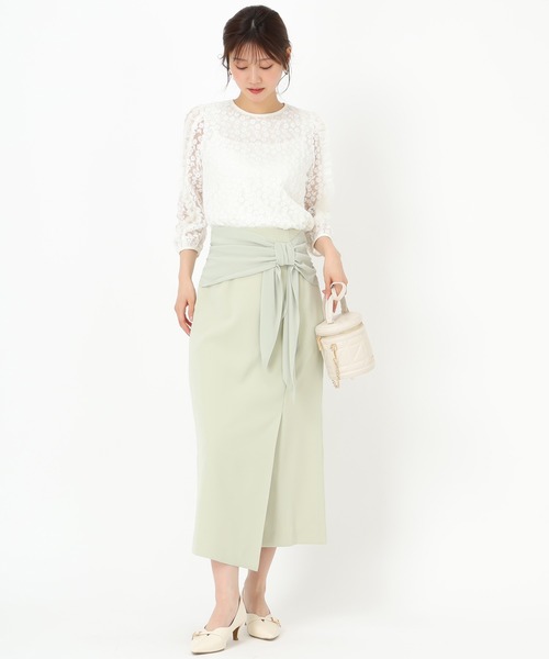 MISCH MASCH（ミッシュマッシュ）の「フラワー刺繍チュールブラウス（シャツ/ブラウス・レディース・ブラック/ホワイト・ﾌﾘ-）」の13枚目の写真