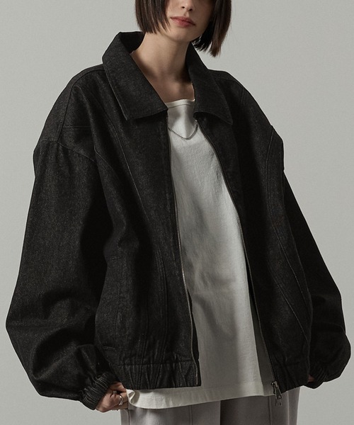 ヴィンテージ シルクジャケット Alfred Alex】ヴィンテージメイク ストラクチャード ダブル