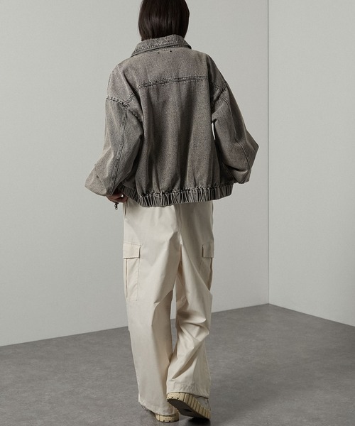 (588) フルジップジャケット ダメージデザイン　異素材ミックス　ヴィンテージ THE NORTH FACE (ザ ノースフェイス) フード 胸ロゴ刺繍