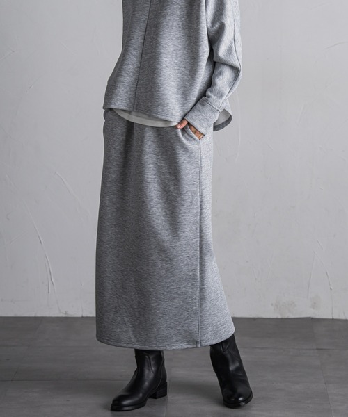 MAYSON GREY（メイソングレイ）の「【WEB限定】ダンボールセットアップ≪洗濯機で洗える≫（ワンピース・レディース・ライトグレー/ベージュ/ブラック/カーキ・M）」の7枚目の写真