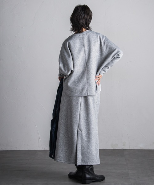 MAYSON GREY（メイソングレイ）の「【WEB限定】ダンボールセットアップ≪洗濯機で洗える≫（ワンピース・レディース・ライトグレー/ベージュ/ブラック/カーキ・M）」の11枚目の写真