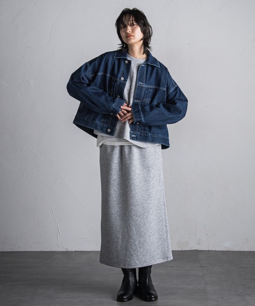 MAYSON GREY（メイソングレイ）の「【WEB限定】ダンボールセットアップ≪洗濯機で洗える≫（ワンピース・レディース・ライトグレー/ベージュ/ブラック/カーキ・M）」の12枚目の写真