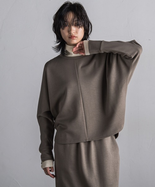 MAYSON GREY（メイソングレイ）の「【WEB限定】ダンボールセットアップ≪洗濯機で洗える≫（ワンピース・レディース・ライトグレー/ベージュ/ブラック/カーキ・M）」の13枚目の写真