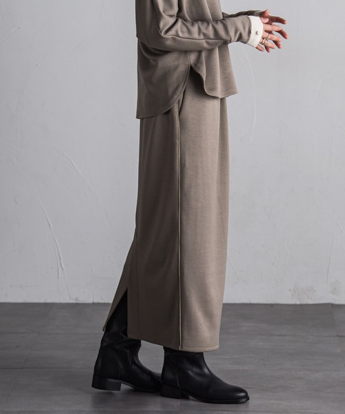 MAYSON GREY（メイソングレイ）の「【WEB限定】ダンボールセットアップ≪洗濯機で洗える≫（ワンピース・レディース・ライトグレー/ベージュ/ブラック/カーキ・M）」の15枚目の写真