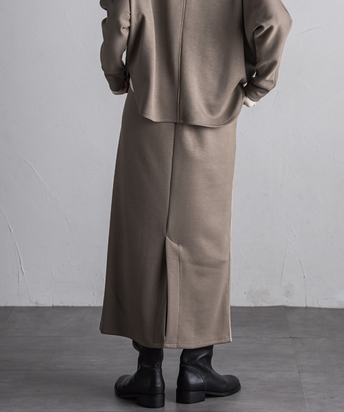 MAYSON GREY（メイソングレイ）の「【WEB限定】ダンボールセットアップ≪洗濯機で洗える≫（ワンピース・レディース・ライトグレー/ベージュ/ブラック/カーキ・M）」の16枚目の写真