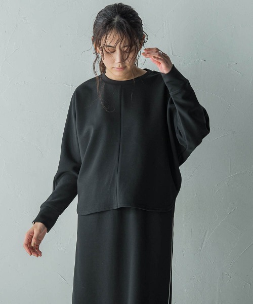 MAYSON GREY（メイソングレイ）の「【WEB限定】ダンボールセットアップ≪洗濯機で洗える≫（ワンピース・レディース・ライトグレー/ベージュ/ブラック/カーキ・M）」の21枚目の写真