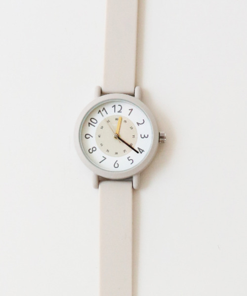 nattito(ナティート)の「〈nattito/ナティート〉Silicon Rubber Watch/シリコンラバーウォッチ ベックル(アナログ腕時計・レディース・グレー/ブラック/ベージュ・30)」の8枚目の写真