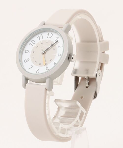 nattito(ナティート)の「〈nattito/ナティート〉Silicon Rubber Watch/シリコンラバーウォッチ ベックル(アナログ腕時計・レディース・グレー/ブラック/ベージュ・30)」の9枚目の写真