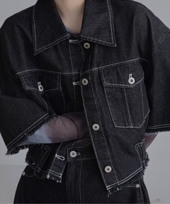 ジョンローレンスサリバン　ジャケット　Gジャン ジョンローレンスサリバン 20SS Zipped Denim Jacket 46 - メルカリ