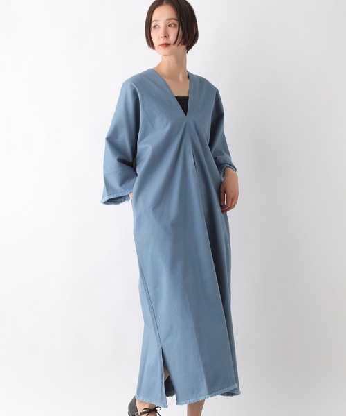 LEPSIM（レプシィム）の「フリンジカフタンワンピース　290186（ワンピース・レディース・チャコールグレー/ブルー/アイボリー・FREE）」の18枚目の写真