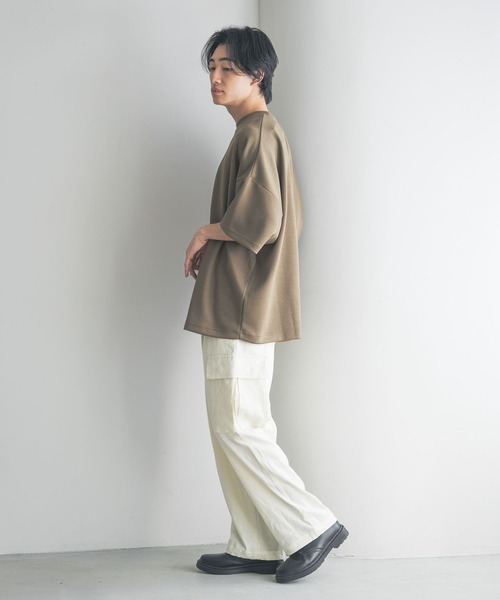 LOWRYS FARM（ローリーズファーム）の「ノルマンディリネンカーゴパンツ　 249969（カーゴパンツ・メンズ・チャコールグレー/アイボリー・MEDIUM/LARGE）」の4枚目の写真