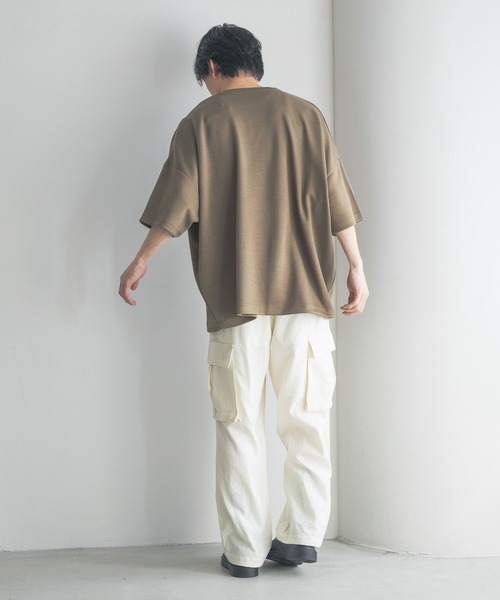 LOWRYS FARM（ローリーズファーム）の「ノルマンディリネンカーゴパンツ　 249969（カーゴパンツ・メンズ・チャコールグレー/アイボリー・MEDIUM/LARGE）」の5枚目の写真