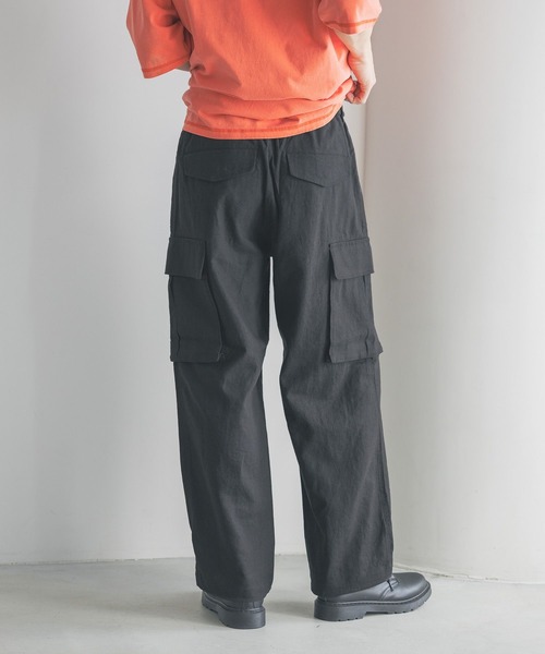 LOWRYS FARM（ローリーズファーム）の「ノルマンディリネンカーゴパンツ　 249969（カーゴパンツ・メンズ・チャコールグレー/アイボリー・MEDIUM/LARGE）」の17枚目の写真