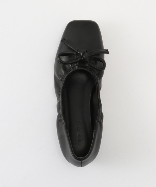 B.C STOCK（ベーセーストック）の「ギャザーバレエシューズ（バレエシューズ・レディース・シルバー/ブラック/ゴールド・MEDIUM/SMALL/LARGE）」の8枚目の写真