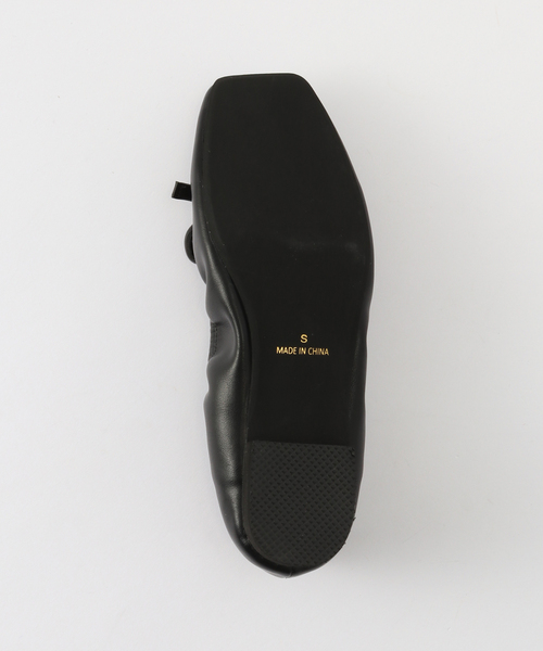 B.C STOCK（ベーセーストック）の「ギャザーバレエシューズ（バレエシューズ・レディース・シルバー/ブラック/ゴールド・MEDIUM/SMALL/LARGE）」の9枚目の写真