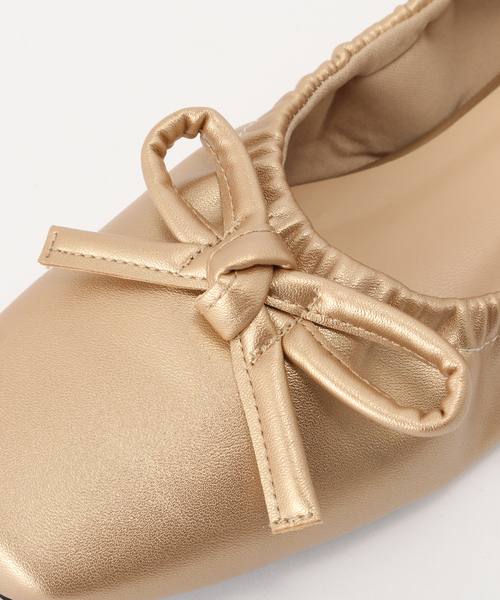 B.C STOCK（ベーセーストック）の「ギャザーバレエシューズ（バレエシューズ・レディース・シルバー/ブラック/ゴールド・MEDIUM/SMALL/LARGE）」の11枚目の写真