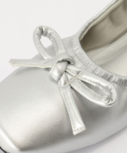 B.C STOCK（ベーセーストック）の「ギャザーバレエシューズ（バレエシューズ・レディース・シルバー/ブラック/ゴールド・MEDIUM/SMALL/LARGE）」の12枚目の写真