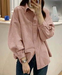 オーバーシャツ」に該当するピンク/桃色系のファッション通販 - ZOZOTOWN