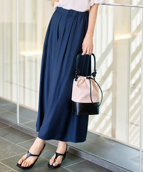 自由区(ジユウク)の「エアリーツイルキュロット パンツ(その他パンツ・レディース・ベージュ系/ダルブルー系/グレー系/ベージュ系2/ブラウン系/グリーン系/サックスブルー系/ネイビー・44/46)」の6枚目の写真