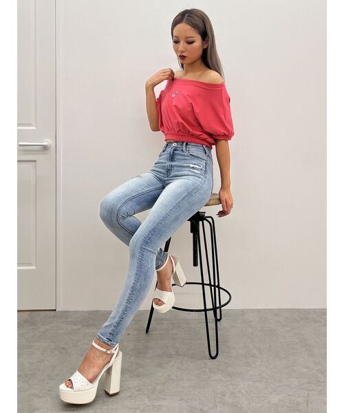 GYDA（ジェイダ）の「ラインストーンサンダル（サンダル・レディース・オフホワイト/ブラック・LARGE/MEDIUM/SMALL）」の16枚目の写真