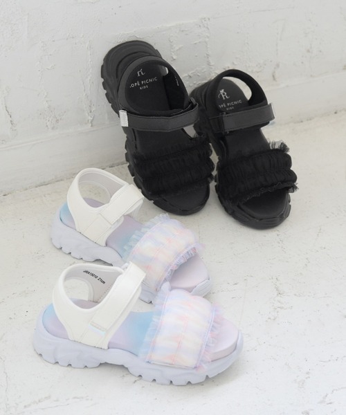ROPE' PICNIC（ロペピクニック）の「【KIDS/キッズ】チュールサンダル（サンダル・キッズ・その他/ブラック・22/21/20）」の3枚目の写真