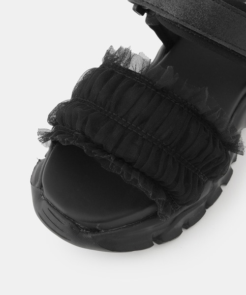 ROPE' PICNIC（ロペピクニック）の「【KIDS/キッズ】チュールサンダル（サンダル・キッズ・その他/ブラック・22/21/20）」の14枚目の写真
