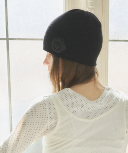 セール】rose summer knit cap / ローズサマーニットキャップ
