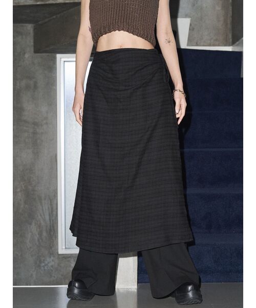VEQUM（VEQUM）の「【VEQUM】MAXI WRAP SKIRT（その他パンツ・レディース・ブラック/ネイビー・SMALL/MEDIUM）」の7枚目の写真