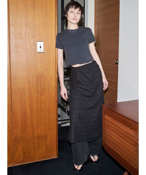 VEQUM（VEQUM）の「【VEQUM】MAXI WRAP SKIRT（その他パンツ・レディース・ブラック/ネイビー・SMALL/MEDIUM）」の10枚目の写真