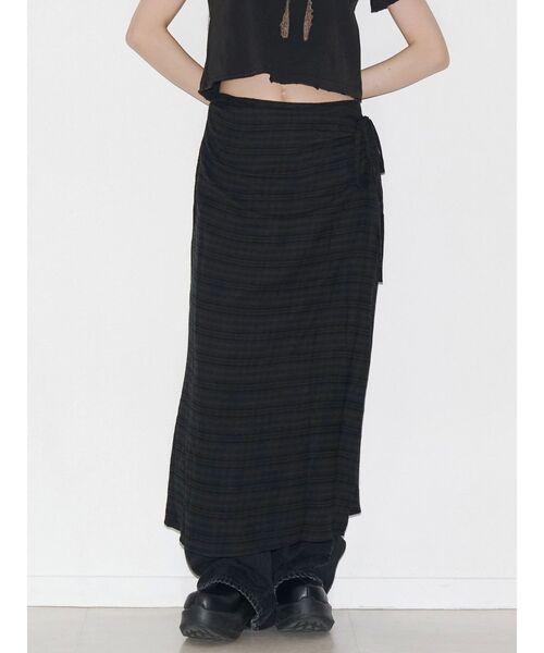 VEQUM（VEQUM）の「【VEQUM】MAXI WRAP SKIRT（その他パンツ・レディース・ブラック/ネイビー・SMALL/MEDIUM）」の21枚目の写真