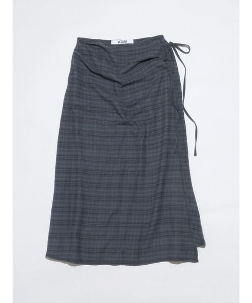 VEQUM（VEQUM）の「【VEQUM】MAXI WRAP SKIRT（その他パンツ・レディース・ブラック/ネイビー・SMALL/MEDIUM）」の6枚目の写真