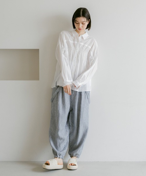 Niko and○ニコアンド○FINEリネンツイルパンツ niko and（ニコアンド）の「FINEリネンツイルパンツ（その他