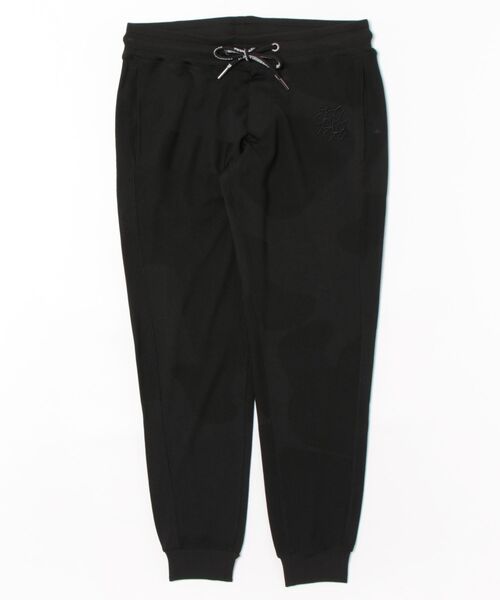 1piu1uguale3 RELAX（ウノピュウノウグァーレトレリラックス）の「【1PIU1UGUALE3 RELAX/ウノピゥウノウグァーレトレ リラックス/別注/セットアップ対応/ストレッチ素材】カモ柄ニットジャガード スリムイージーパンツ（スウェットパンツ・メンズ・ブラック・M/L/LL）」の13枚目の写真