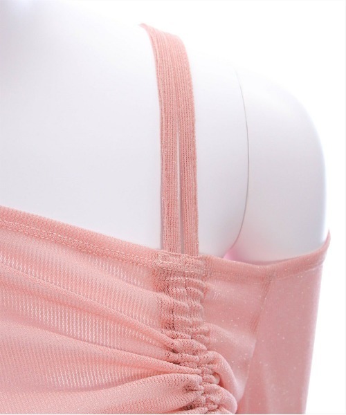 clear（クリア）の「サイドドロストワンショルシアーカットソートップス［大人 カジュアル シアートップス］≪再入荷≫（Tシャツ/カットソー・レディース・オフホワイト/ブラック/ピンク/ミント・F）」の10枚目の写真