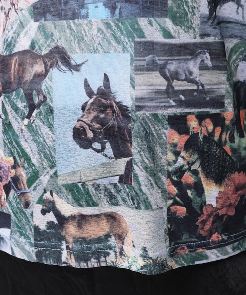 HORSE” Yumi Matsushita シアートップス半袖（Tシャツ/カットソー