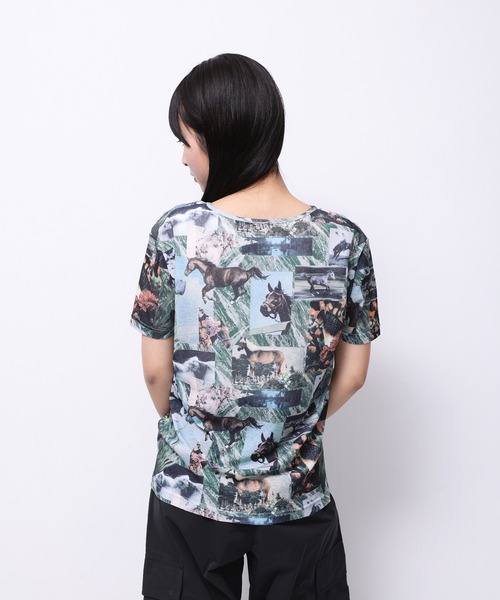 Common Noun(コモン ナウン)の「“HORSE” Yumi Matsushita シアートップス半袖(Tシャツ/カットソー・レディース・マルチ・M)」の6枚目の写真