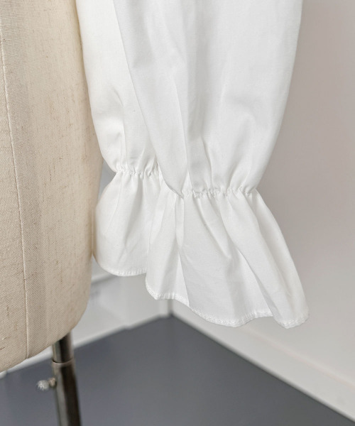 VIVID LADY(ビビッドレディー)の「Bustier Frill Blouse / ビスチェフリルブラウス(シャツ/ブラウス・レディース・ブラック/ライトブルー/ホワイト/イエロー・FREE)」の18枚目の写真
