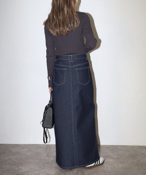 Bonjour Sagan(ボンジュールサガン)の「クロスウエストデニムスカート(デニムスカート・レディース・ライトブルー/インディゴブルー/ブルー系その他・M/MT)」の10枚目の写真