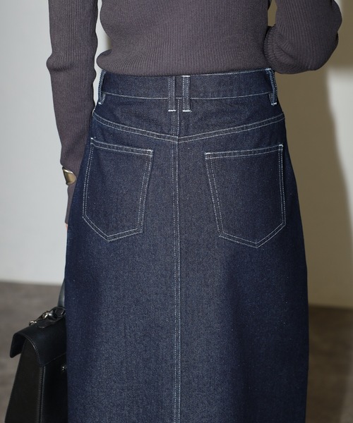 Bonjour Sagan(ボンジュールサガン)の「クロスウエストデニムスカート(デニムスカート・レディース・ライトブルー/インディゴブルー/ブルー系その他・M/MT)」の12枚目の写真