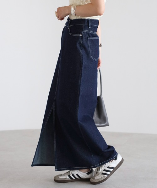 Bonjour Sagan(ボンジュールサガン)の「クロスウエストデニムスカート(デニムスカート・レディース・ライトブルー/インディゴブルー/ブルー系その他・M/MT)」の20枚目の写真