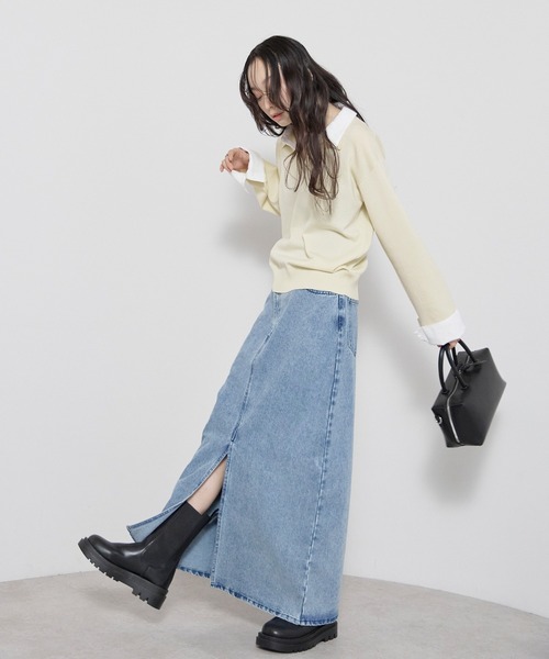 model：H161 着用サイズ：M/ブルー系その他