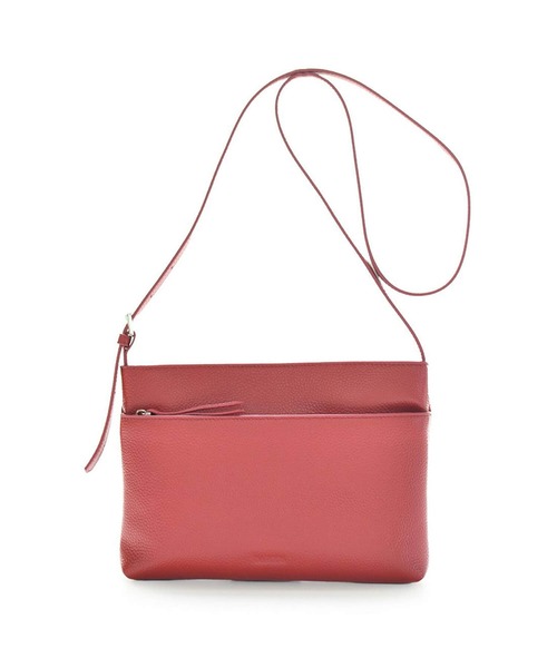 BARCOS（バルコス）の「シュリンクレザーポシェット（財布・レディース・ブラック/ボルドー・ONE SIZE）」の2枚目の写真