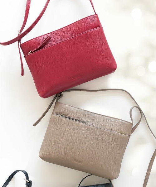 BARCOS（バルコス）の「シュリンクレザーポシェット（財布・レディース・ブラック/ボルドー・ONE SIZE）」の6枚目の写真