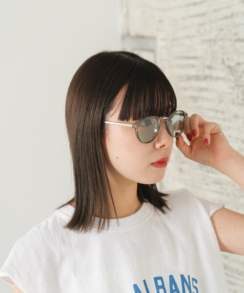 Kastane（カスタネ）の「【WHIMSIC/全顔タイプ対応】ボストンメタルコンビネーションサングラス（サングラス・レディース・グレー/ブラック・FREE）」の20枚目の写真